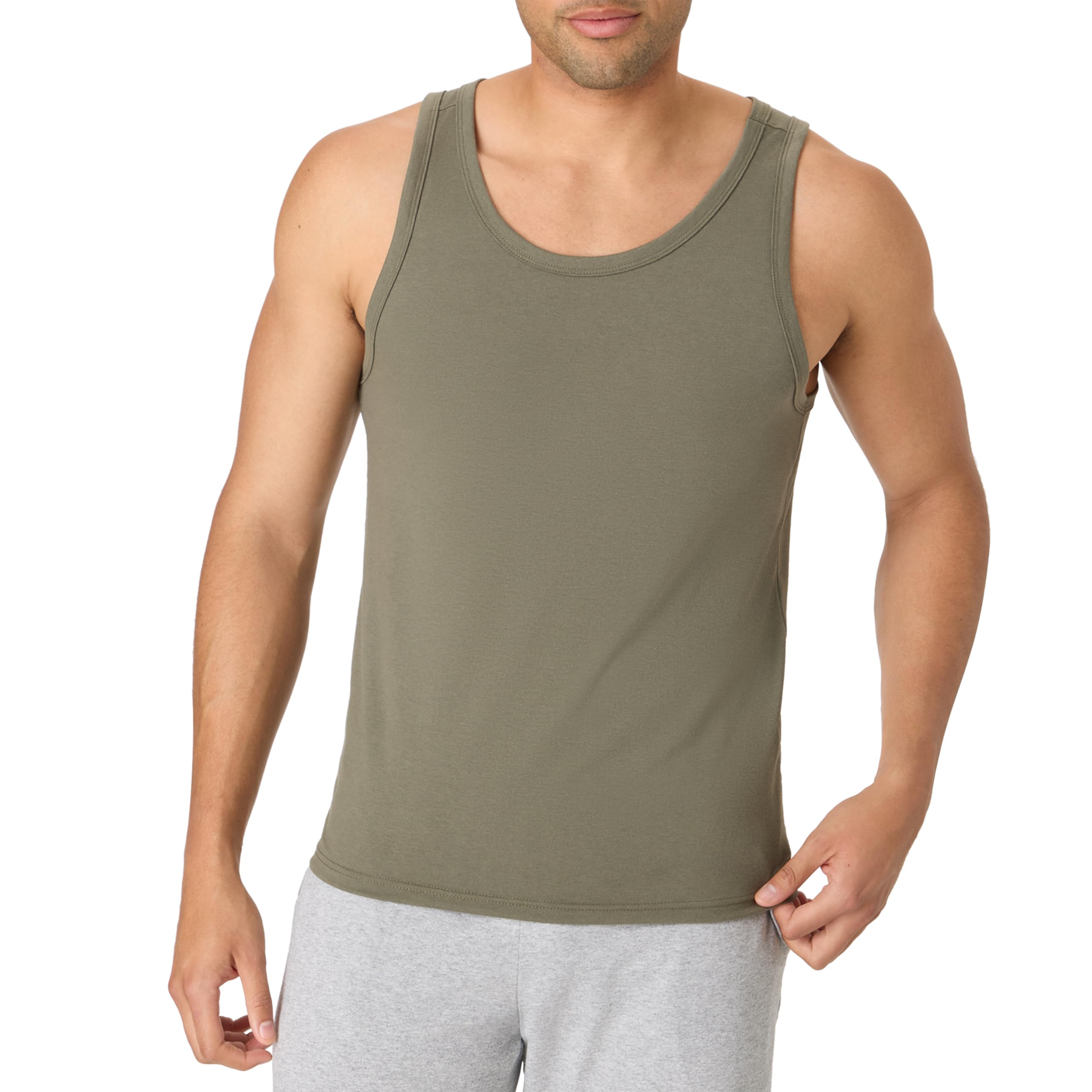 Hanes Mens Originals Tri-Blend Tank Top, Lightweight Tanks for Men, Sleeveless Tank Shirt