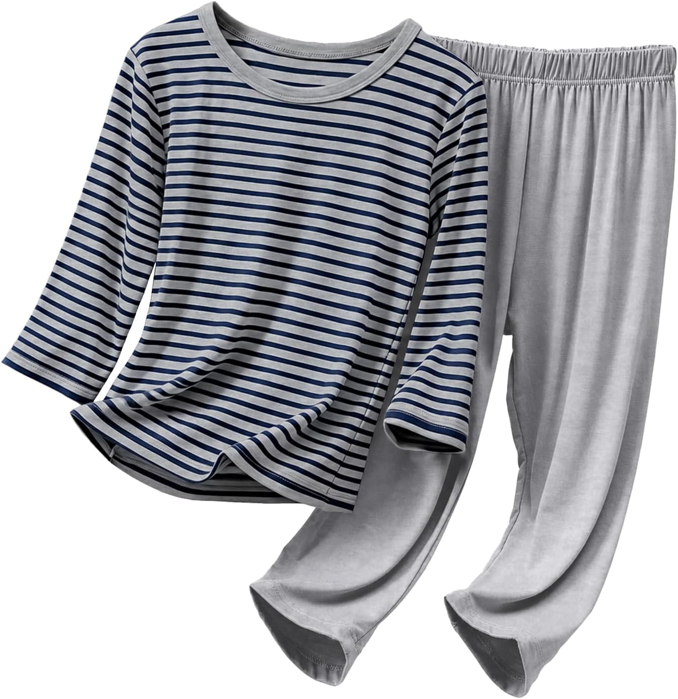 Umeyda Boys Pajamas, Modal Long-Sleeve 2-Piece Set