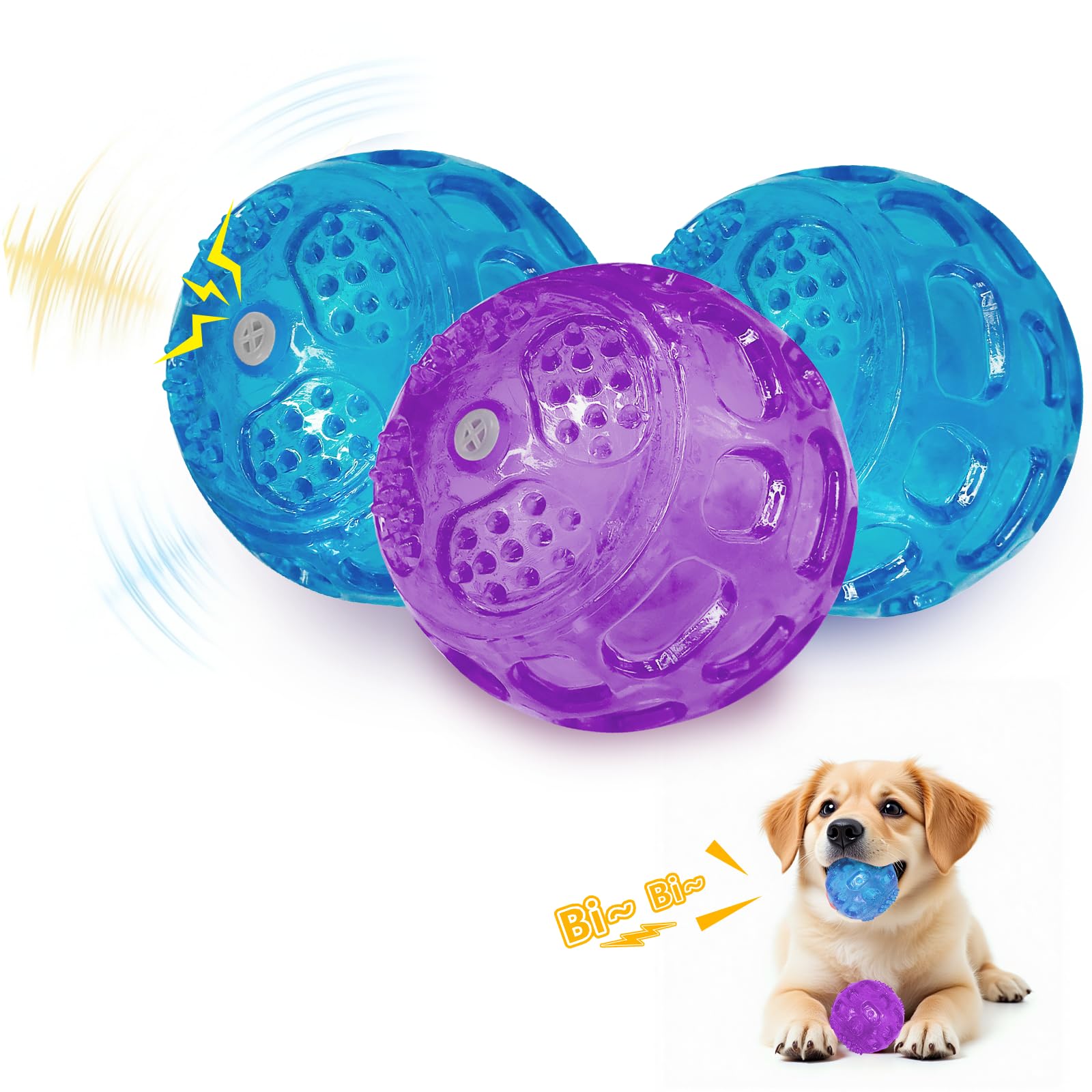 Balle flottante pour chien de piscine RICHIE lot de 3 jouets de jeu aquatique