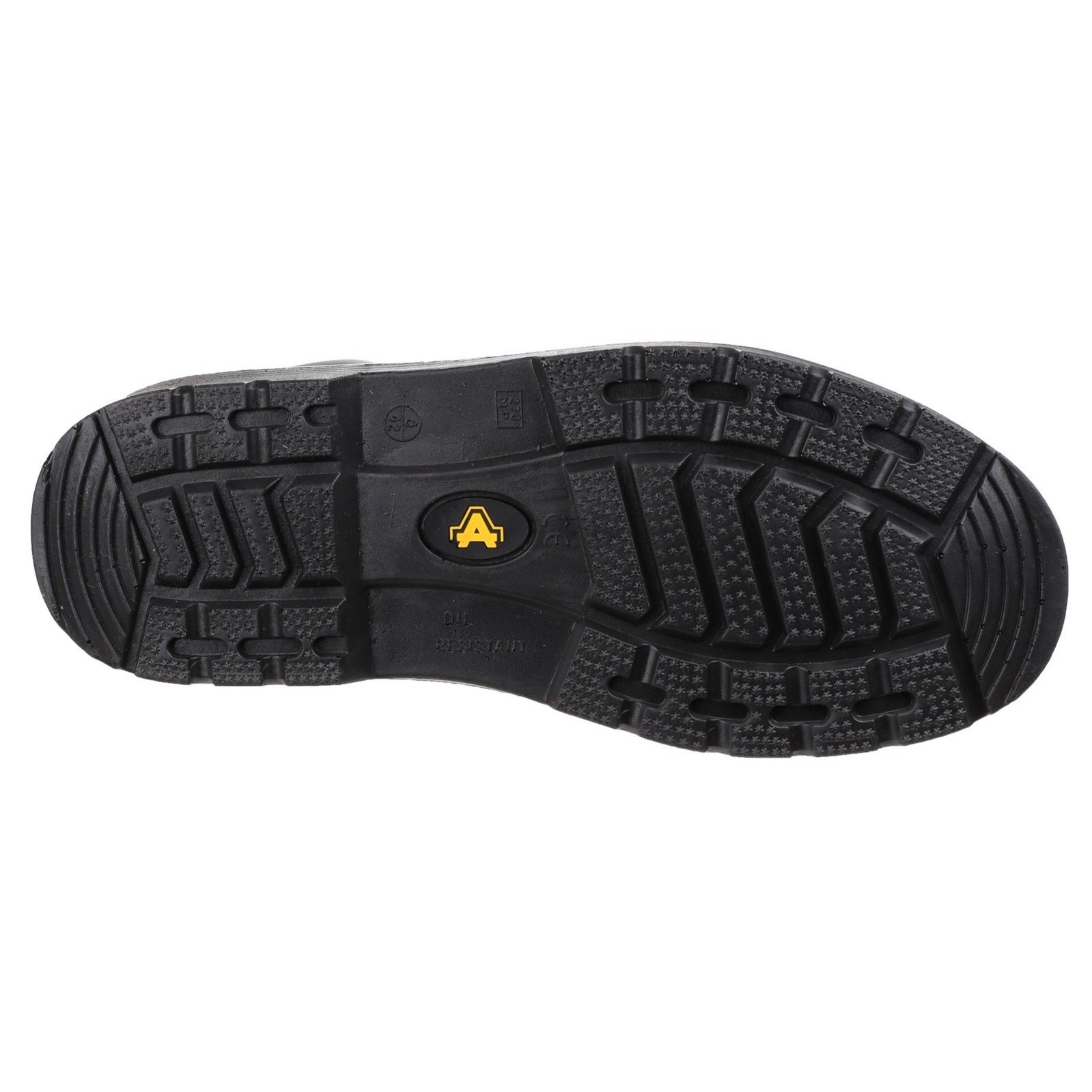 Amblers Safety Męskie i damskie FS112 wygodne skórzane buty, Czarny, 44.5 EU