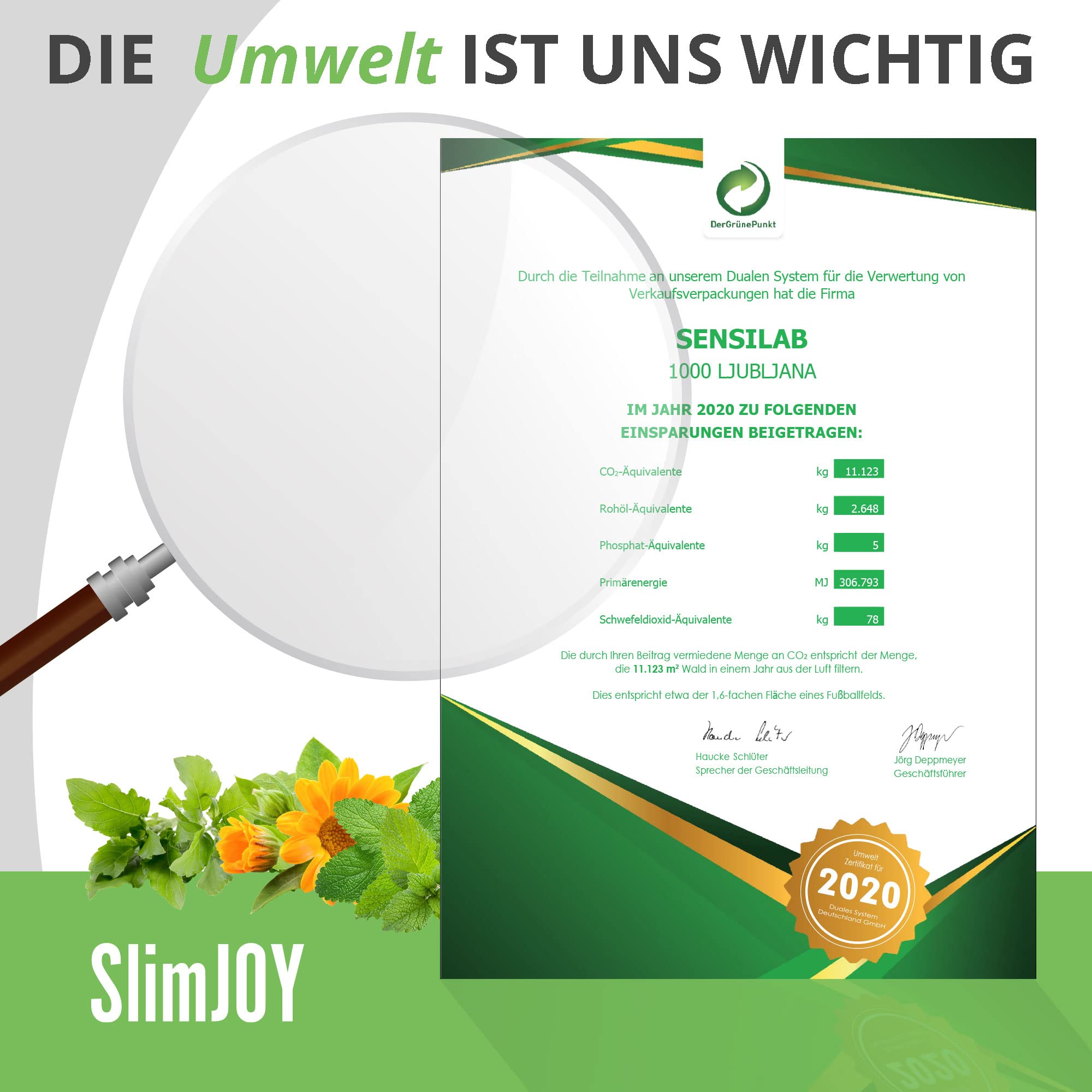 Abnehmen – Intermittent Fasting und Keto Support – 3000 mg Glucomannan aus der Konjac-Wurzel, 300 mg Garcinia Cambogia und Chrom – 180 Kapseln – mit Kostenloser E-Book-Ratgeber – SlimJOY Sensilab