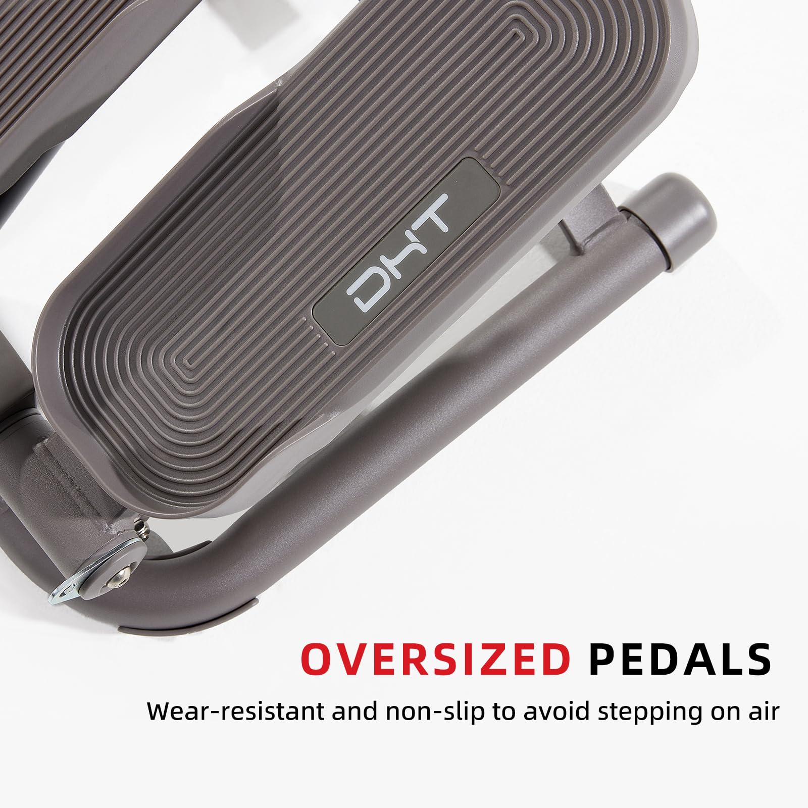 DHT, Stepper per scale con fascia di resistenza e conteggio calorie, mini stepper per esercizi, salute e fitness, per esercizi di fitness, ufficio, attrezzatura per allenamento a casa