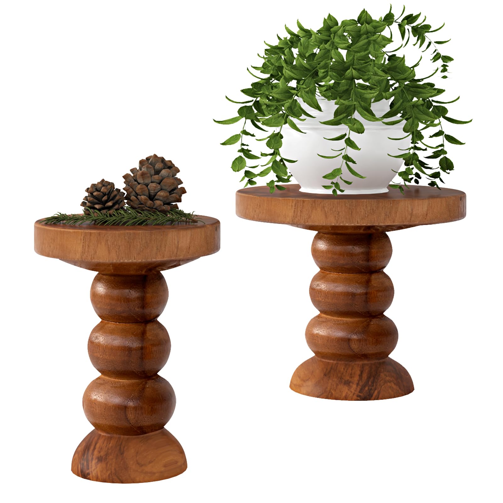 Mini rehausseurs en bois de 12,7 cm pour sublimer vos bougies et cupcakes sur table