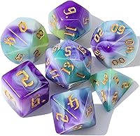 Vista 29 de CiaraQ DND - Juego de dados poliédricos con bolsa de dados para juegos de rol de Calabozos y Dragones, RPG MTG, juegos de mesa