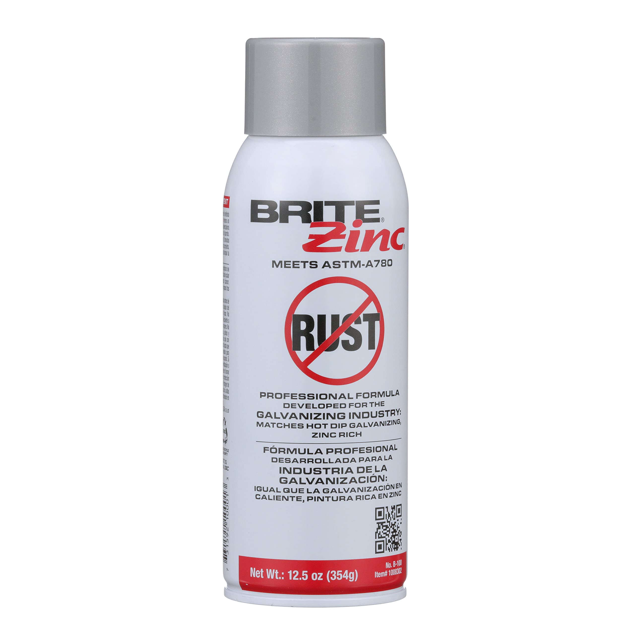 Galvanize Paint Brite Galvanize Coating 65 Zinc Rich Silver Spray