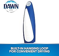 Vista 5 de Dawn Cepillo para platos con cerdas de nailon suave y raspador, azul/blanco