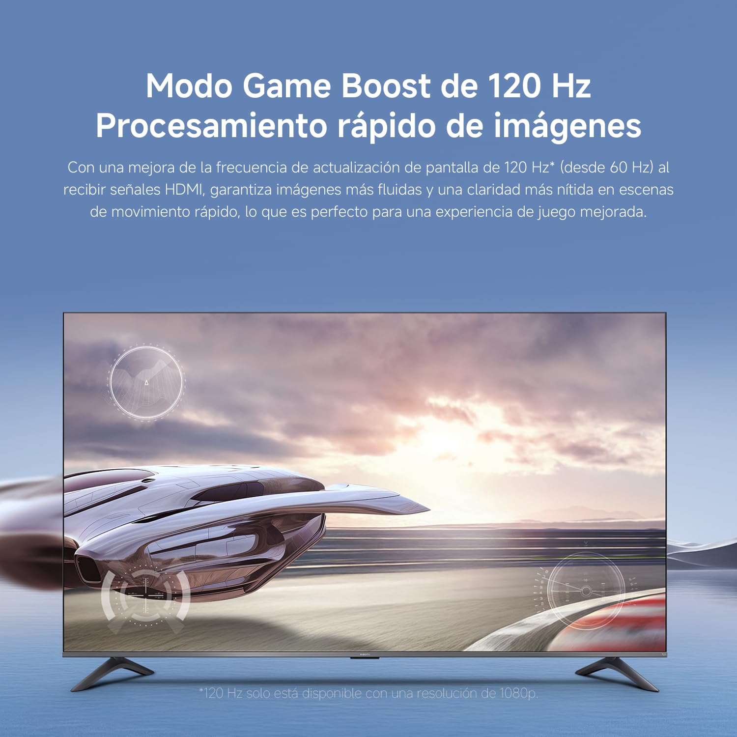 XIAOMI TV F Pro 75, 75 Pulgadas (190 cm), 4K UHD QLED, Smart TV, Fire OS8, Control por Voz Alexa, HDR10+, Modo Game Boost 120Hz, MEMC, Compatible con Apple AirPlay