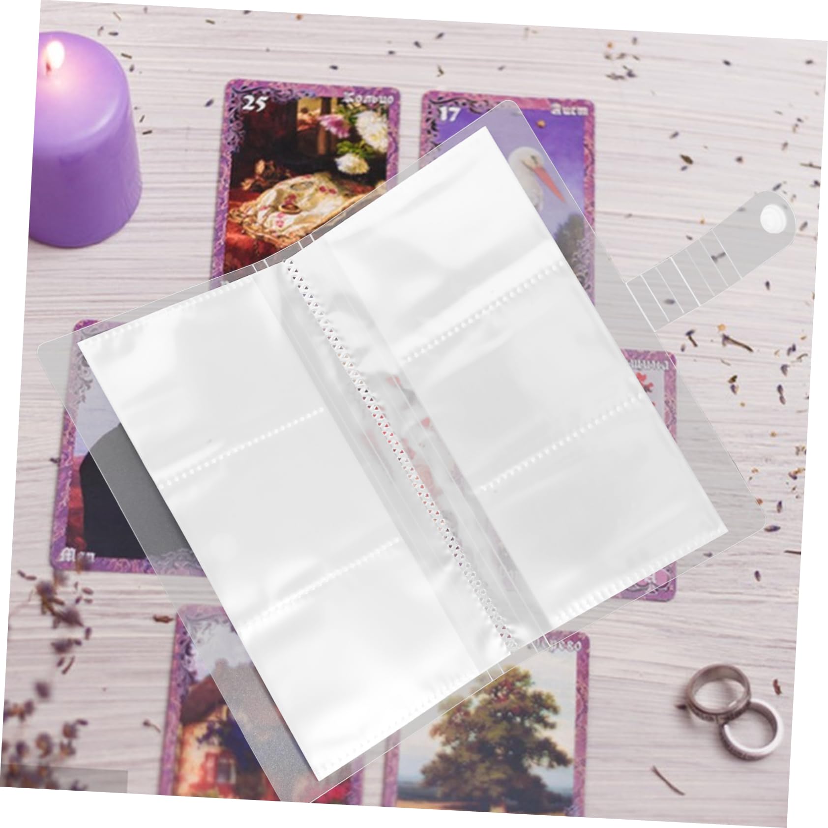 Vaguelly 3-inch Photo Card Storage Pp Material Mini Photo Album for 3x5 Cards Safely
