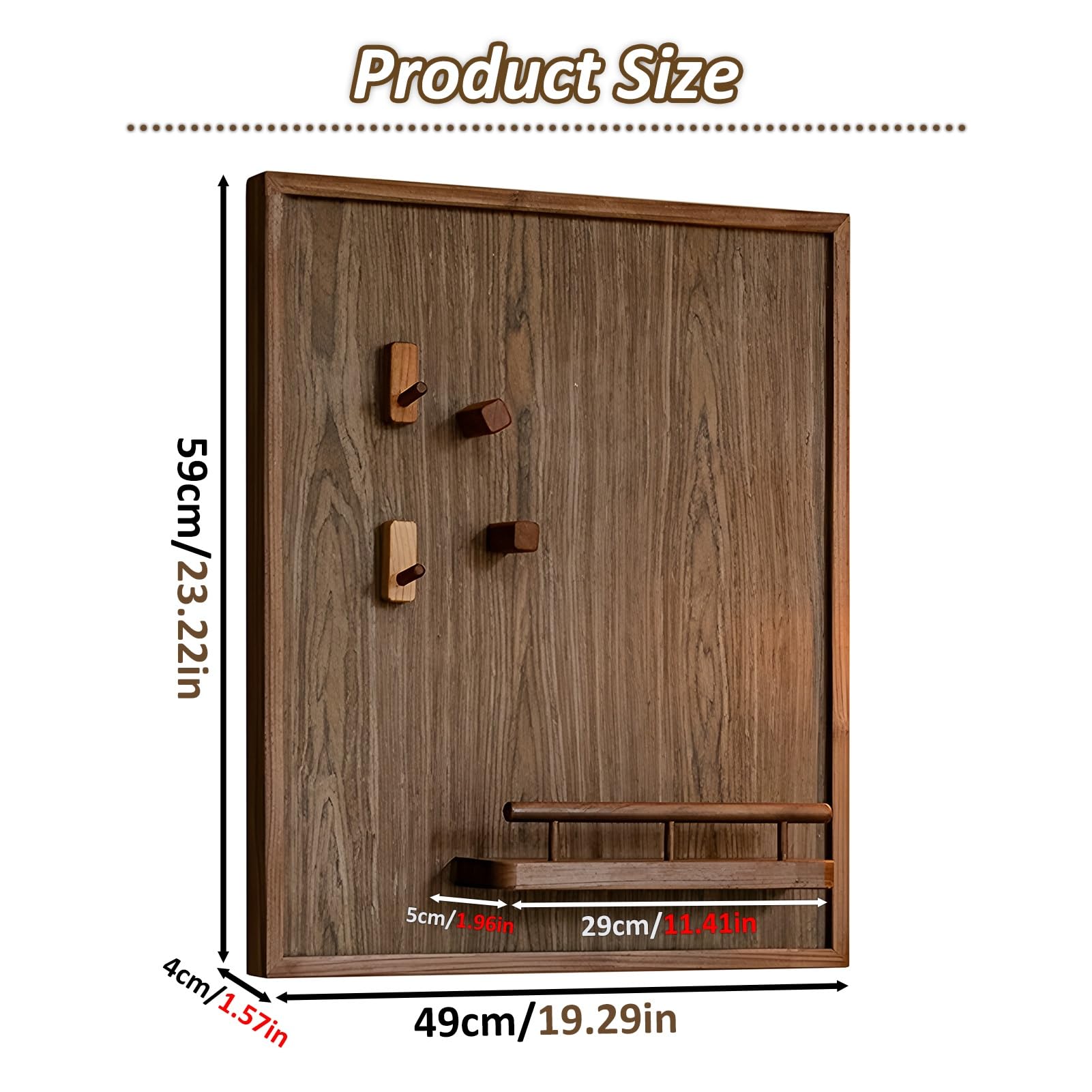 Cuadro Contador Eléctrico Cubierta de madera maciza para caja de interruptores, cubierta decorativa para caja de fusibles con estante, cubierta para panel eléctrico doméstico, oculta el panel eléctri