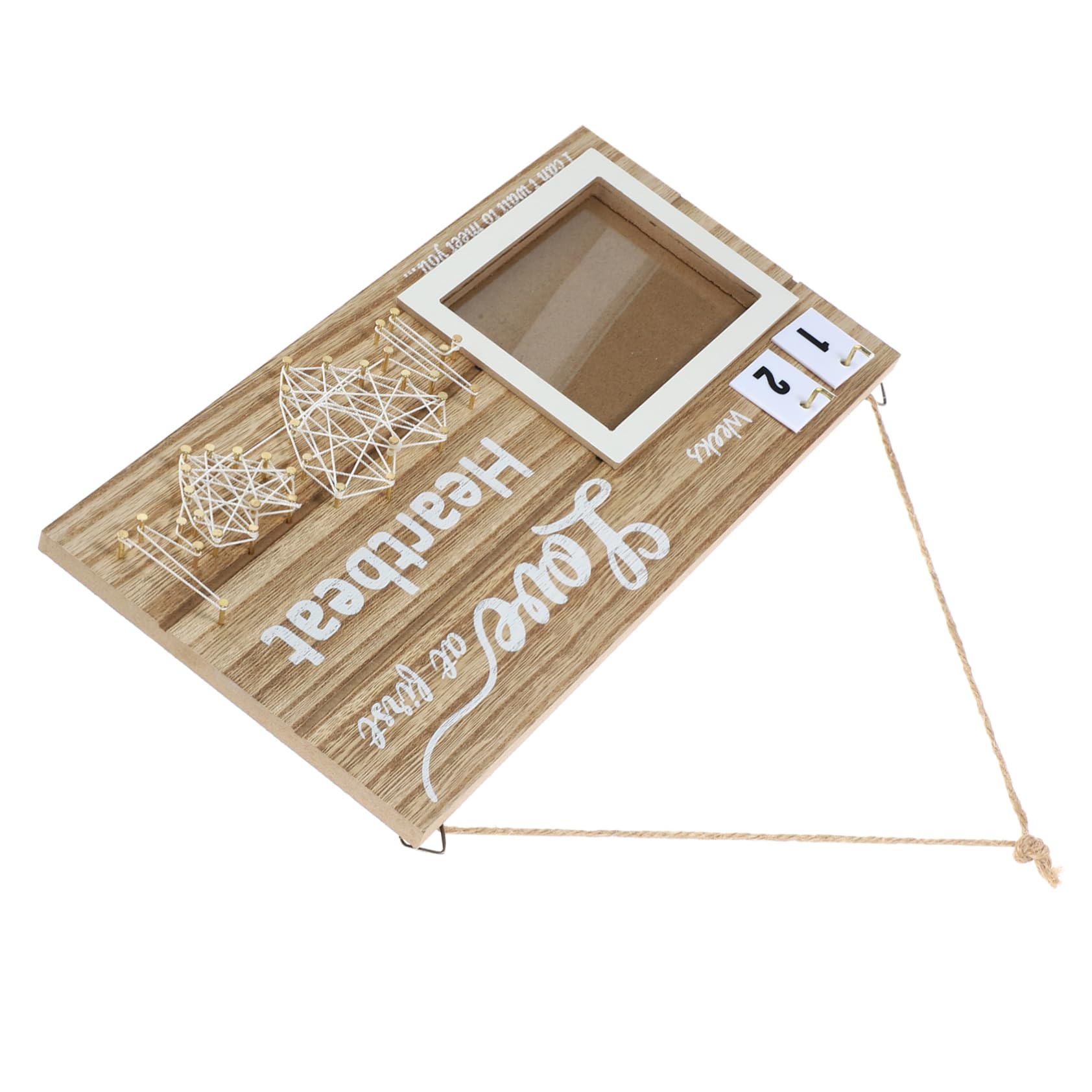 SUPVOX Elegant Wooden Sonogram Frame Photo Display for Baby Shower Keepsake Milestone Present