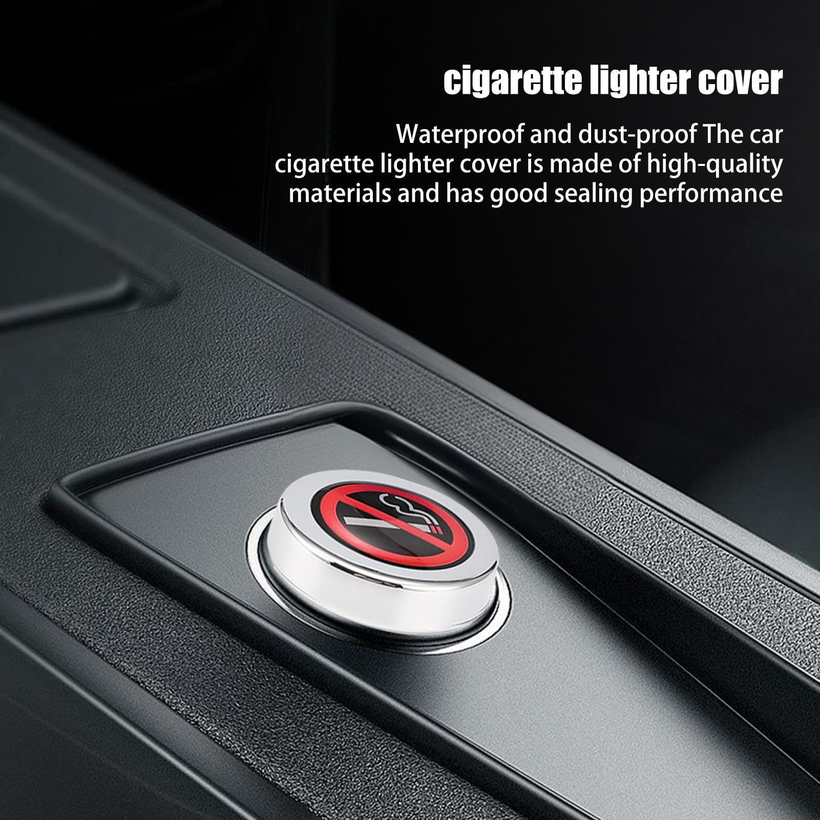 Copripresa Accendisigari Per Auto Antipolvere In Alluminio - Universale Per Auto, SUV, Camion - Colore Rosso - 5