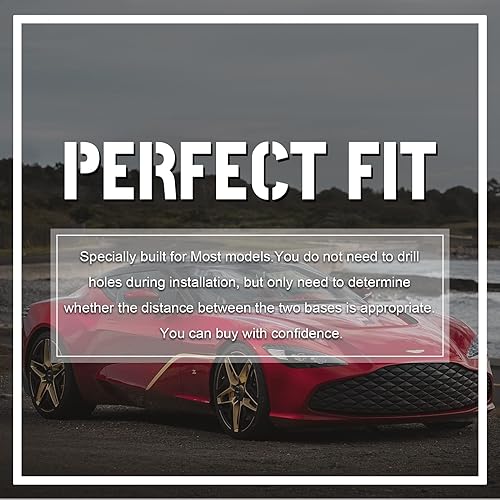 Miniatura 6 de Acmex Alerón trasero universal, alerón trasero de carreras de 50 pulgadas, alerón trasero ligero ABS para maletero de automóvil, alerón de carreras