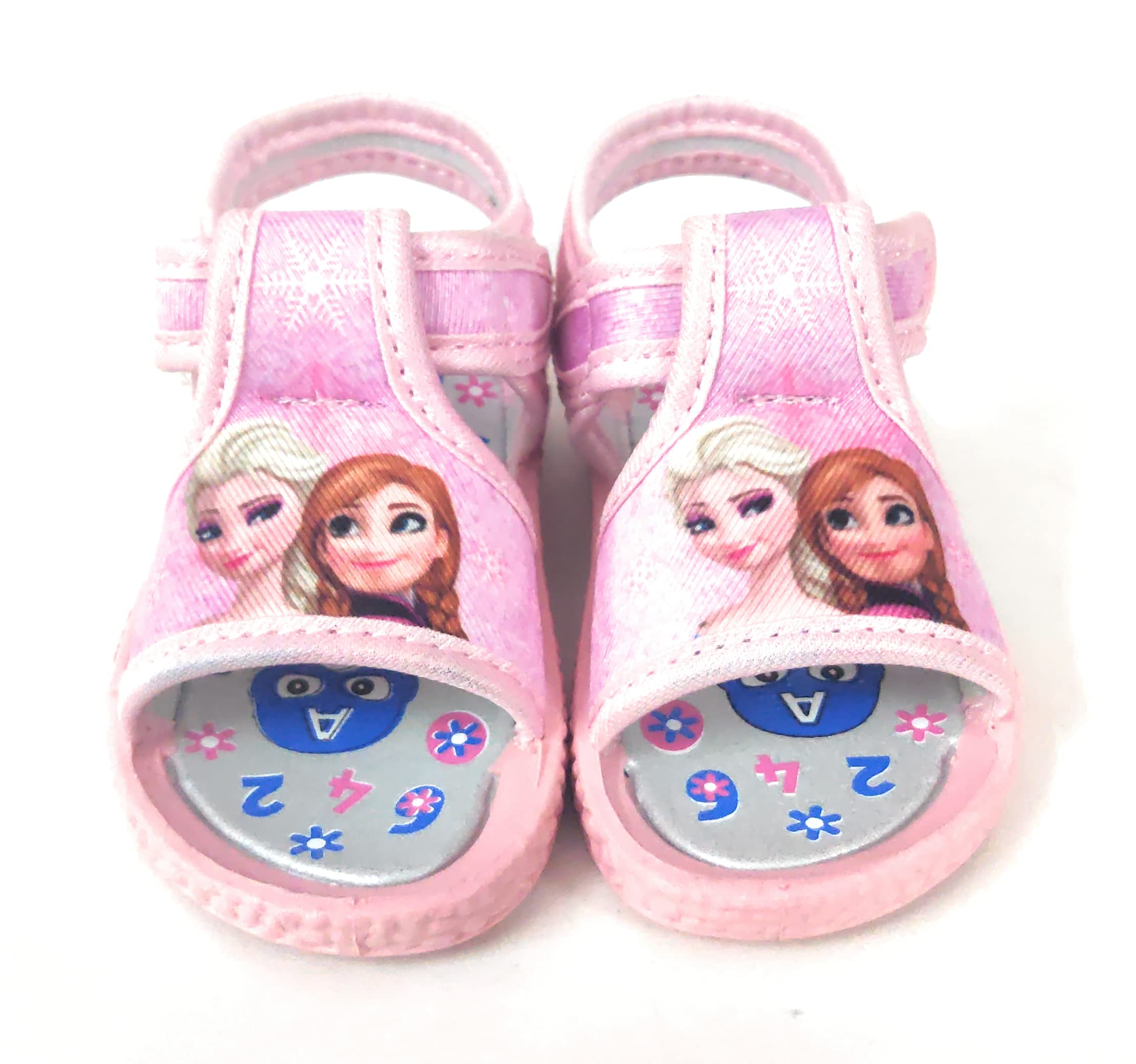 Coolz Kids Chu-Chu Sound Musical First Walking Sandals C-2A Pink for Baby Girls for 1-2.5 Years