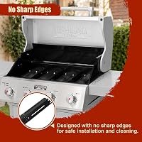 Capac arzător universal pentru grătar pe gaz Denmay 29,8-53,3 cm Landmann Taino Red Pro 4 Enders San Diego Boston Pro Black, 4 buc. 3