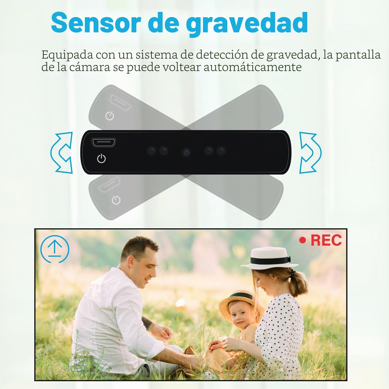 Cámara oculta espía, 1080P 10000mAh, cargador portátil, cámara oculta, sin wifi | Cámara secreta de seguridad de grabación continua de 20 horas con sensor de gravedad/detección de movimiento/visión nocturna