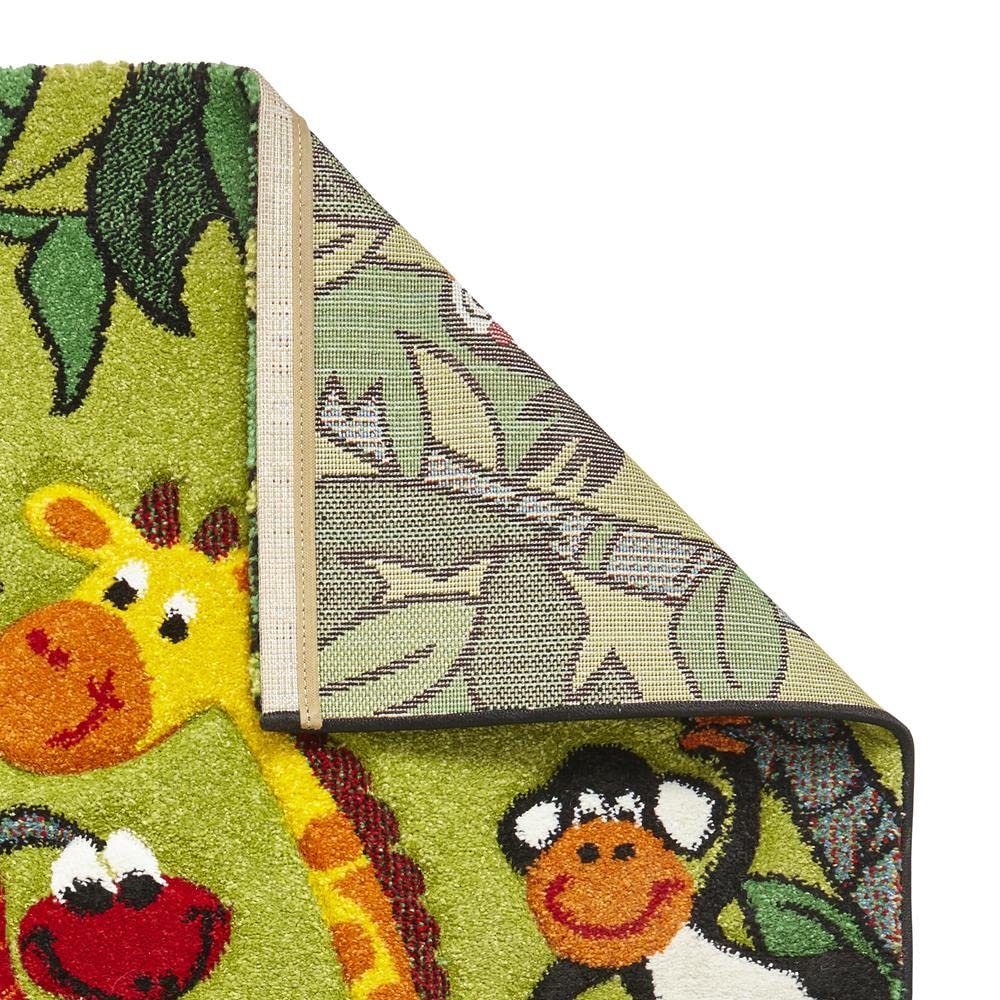 Kids Ruggable Ruggable Rugs For Sale LUX Rugs Green Cute Jungle Animals Design ...