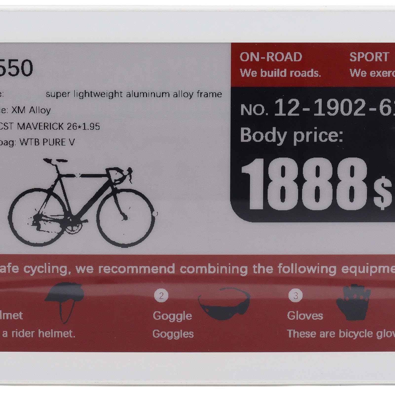 Wyświetlacz E Paper o Przekątnej 10,2 Cala, 3-kolorowy Wyświetlacz Cyfrowy z technologią Bluetooth E Ink, moduł LCD z Ekranem E Ink o Wysokim Kontraście 4000 MAh z Szablonami do