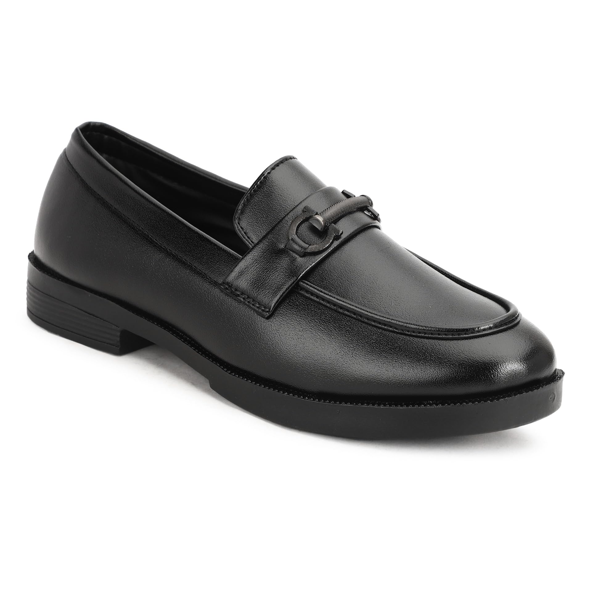 trotus Men's Rich Quality|Lighweight|Officewear Synthetic Leather Buckle Formal Shoe-picture-32