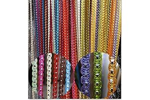 Doorway Beaded Curtains Hippie: Multi-color Tassel Screen for doorways