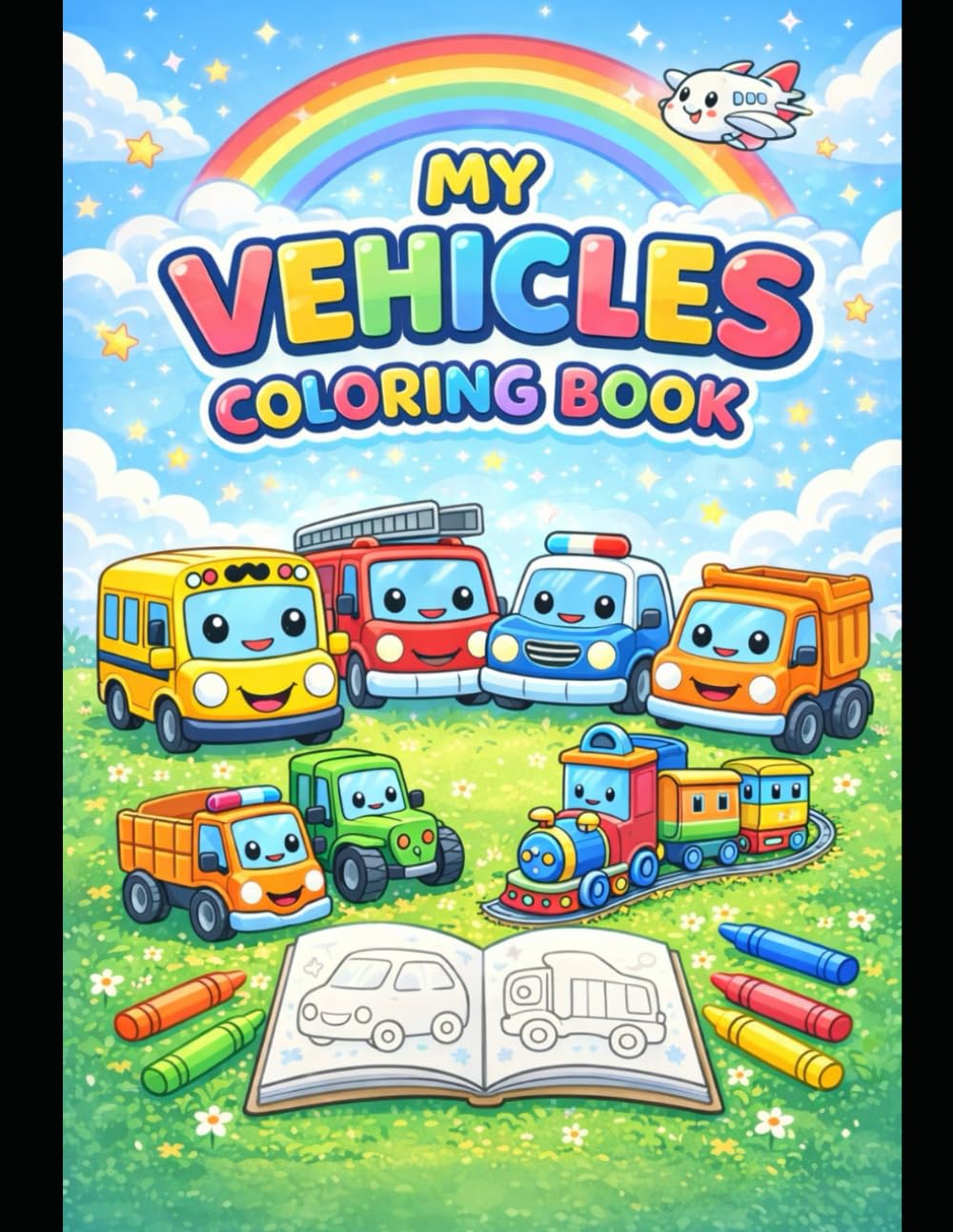 my vehicles coloring book (My First Fun Coloring Series)