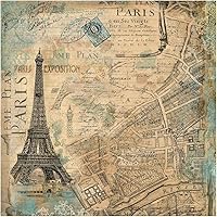 Vista 4 de Stamperia Papel para álbumes de recortes, multicolor, paquete de 10