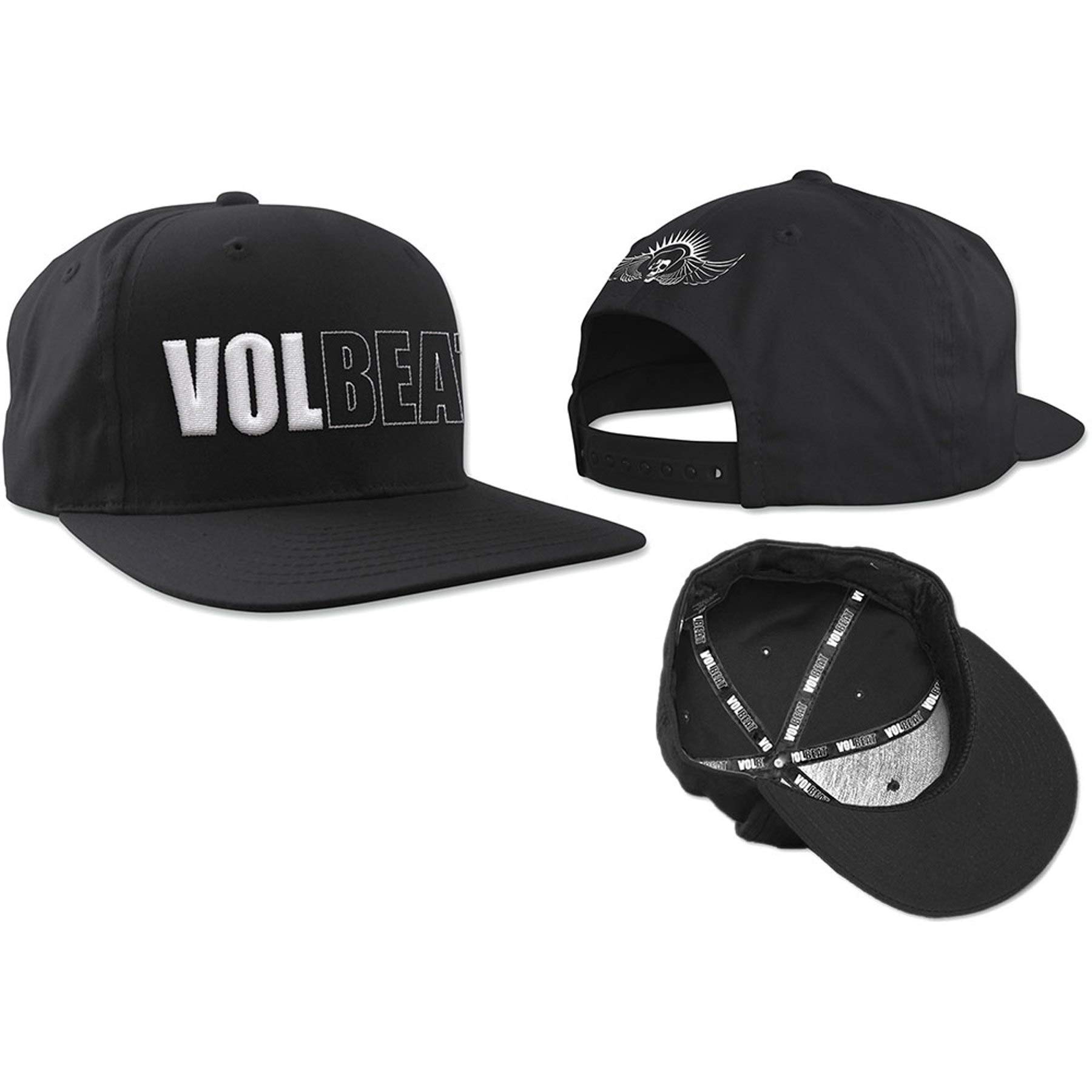 Terminal Unisex Multicoloured Volbeat - Logo Men's Snapback Cap - Black