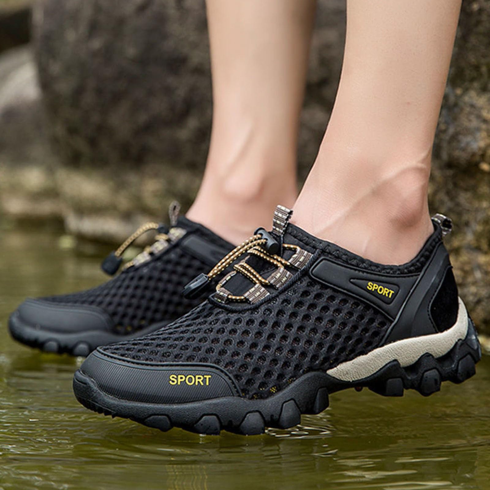 Chaussures de Randonnée Hommes Été Respirantes Marche Confortables Plein Air Mode Sport Décontractées
