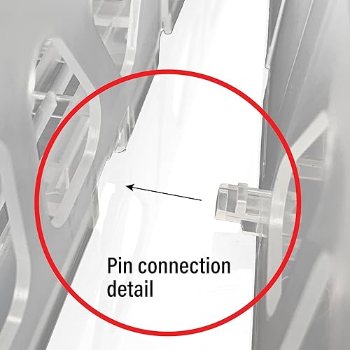 Miniatura 8 de Display Technologies Visi-Slide - Organizador alimentado por gravedad para bebidas de anillo alto de 1216 oz en estantes planos y angulados en