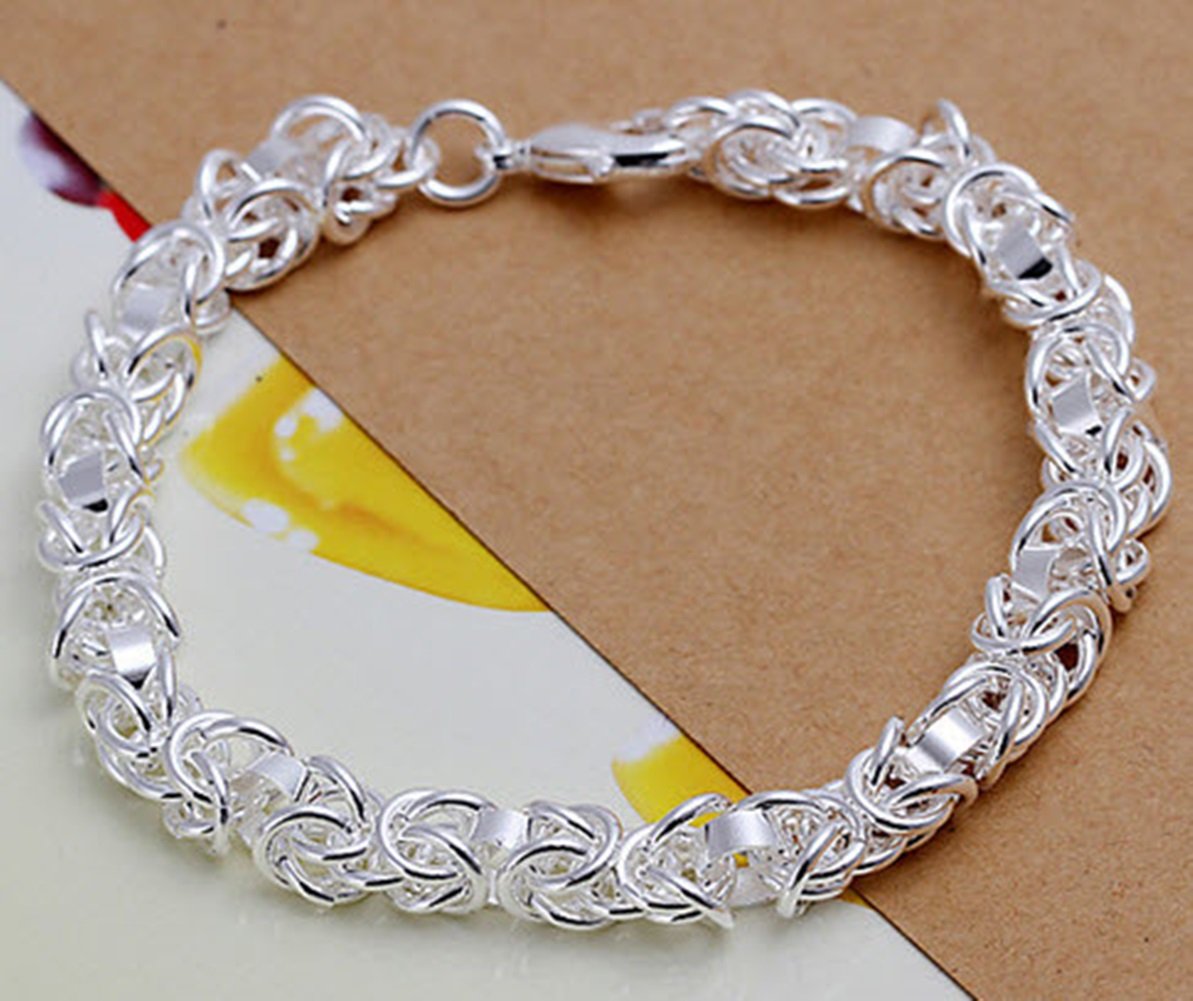 New silver plated Fashion Jewelry Longtou men charm bracelets&bangle