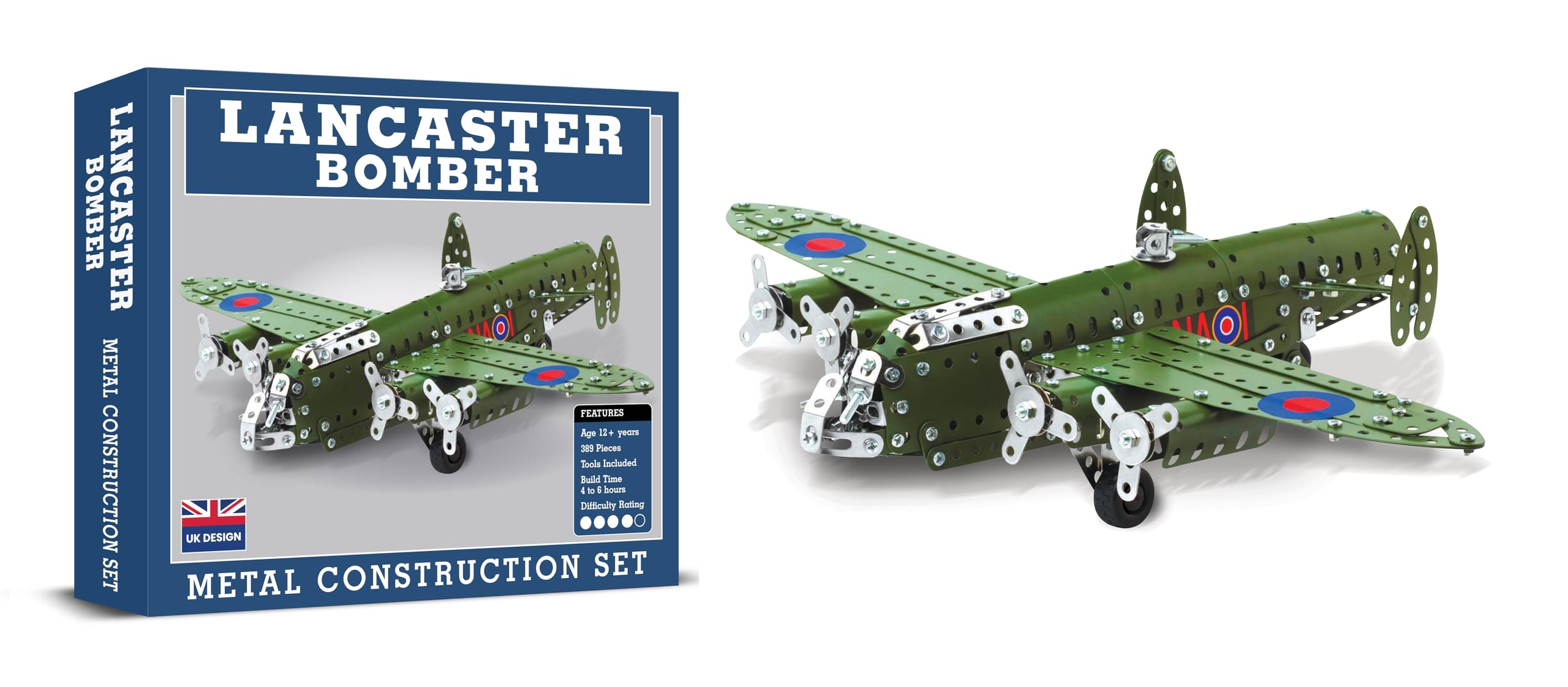 Coach House Partners Lancaster Bomber Metal Construction Set (389 pieces)