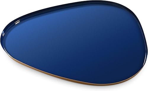 Miniatura 10 de Allegorie Bandeja decorativa Elegante organizador de tocador o exhibición de valet Bandeja de metal dorado para mesa de café, otomana, bar, Negro