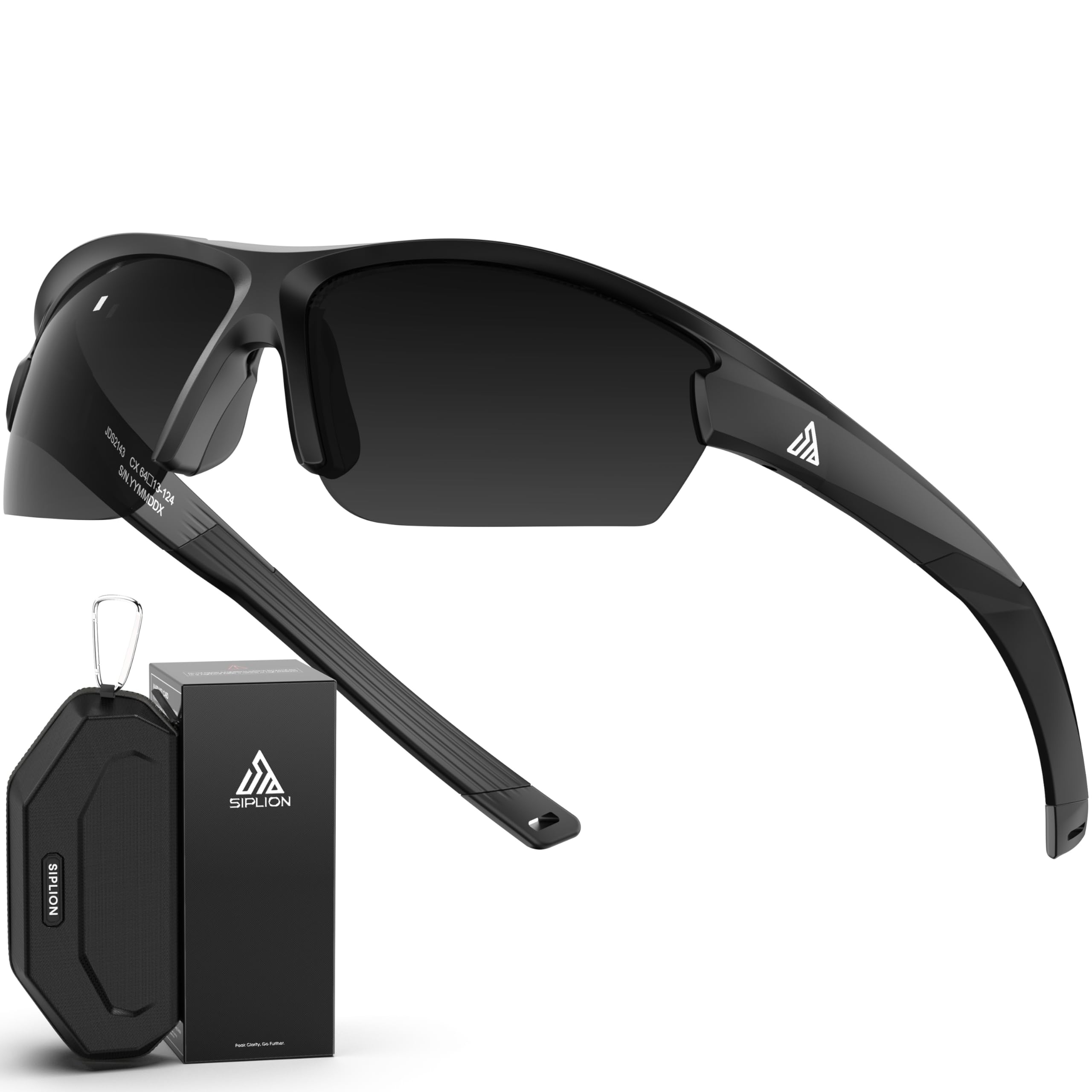 SIPLION Gafas de Sol Hombre Polarizadas UV400 TR90 para Deporte y Conducir