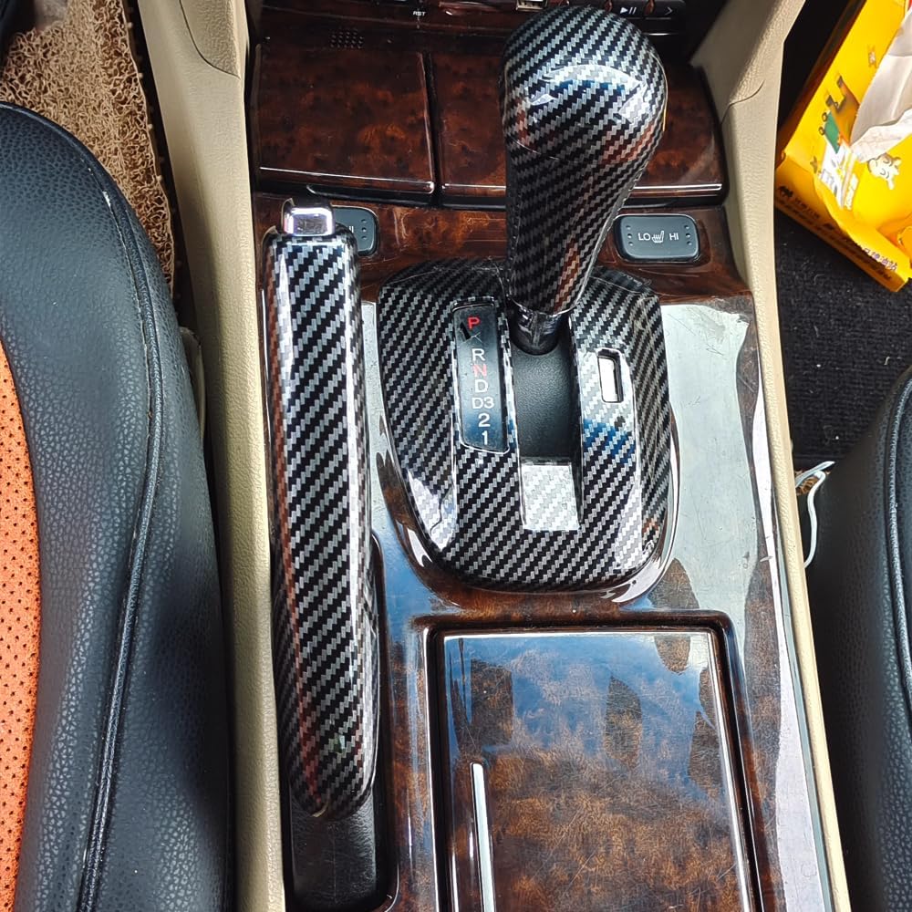 Carbon Fiber Style Interior Accessories Plastic Gear Box Trims Shift Transmission Decoration Cover Trim Fit for Honda 8th Gen Accord 2008 2009 2010 2011 2012