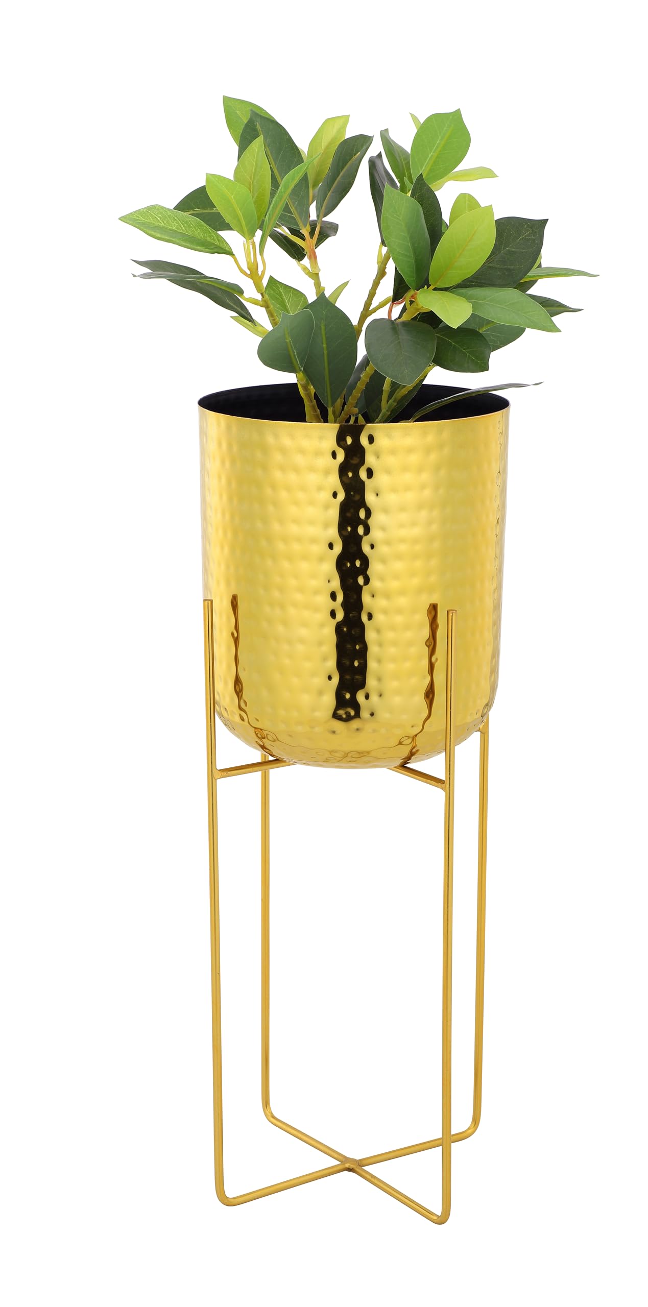Rust & Shine Eden Garden Planter Pot with Stand - Gold | Modern Style Plant & Flower Pot Stand for Home, Office, Living Room and Balcony Decor | with Sturdy Iron Metal Construction (B0D8KWTG5W) Amazon Price History, Amazon Price Tracker
