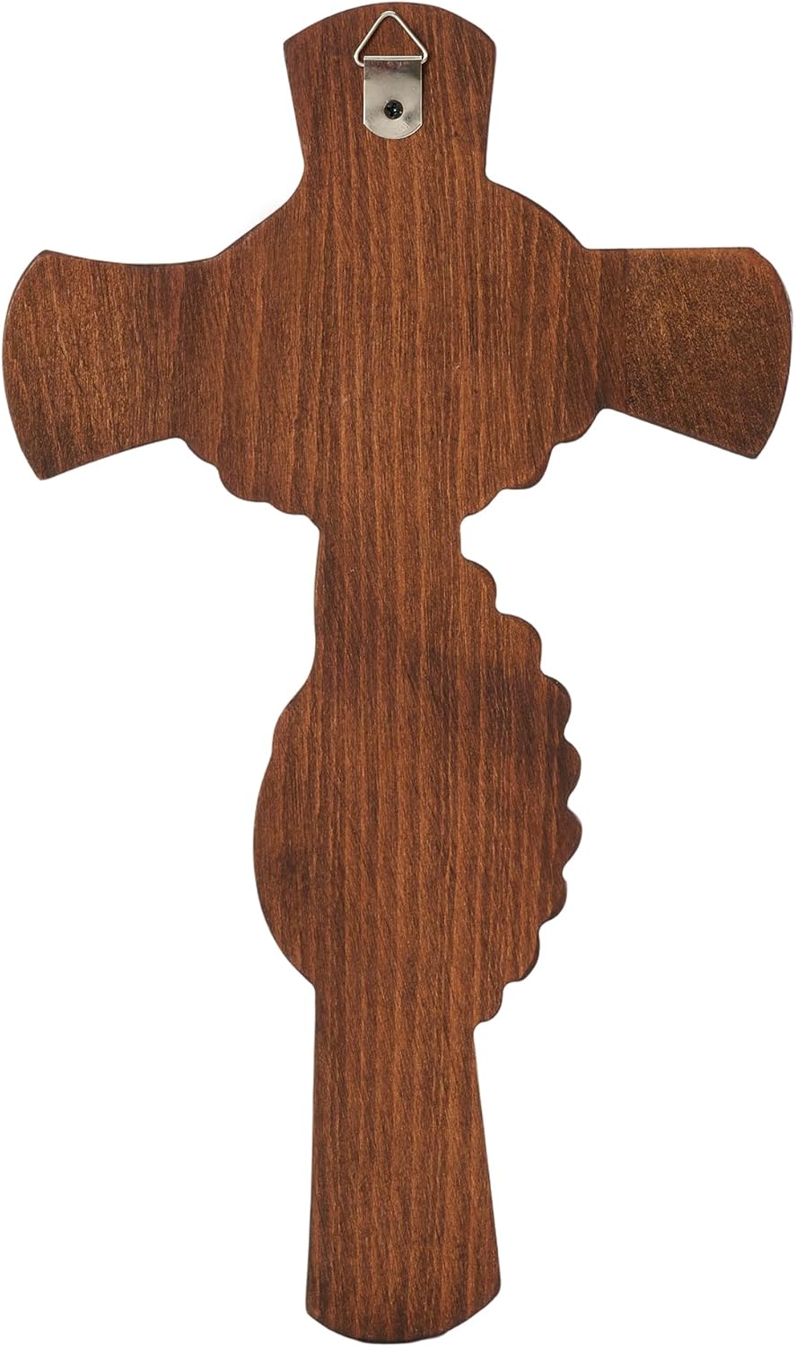 BGCOPPER Wooden Cross for Wall Decor, Handmade Hand in Hand Catholic Cross to Hang on Wall Cross Art (10 Inch)