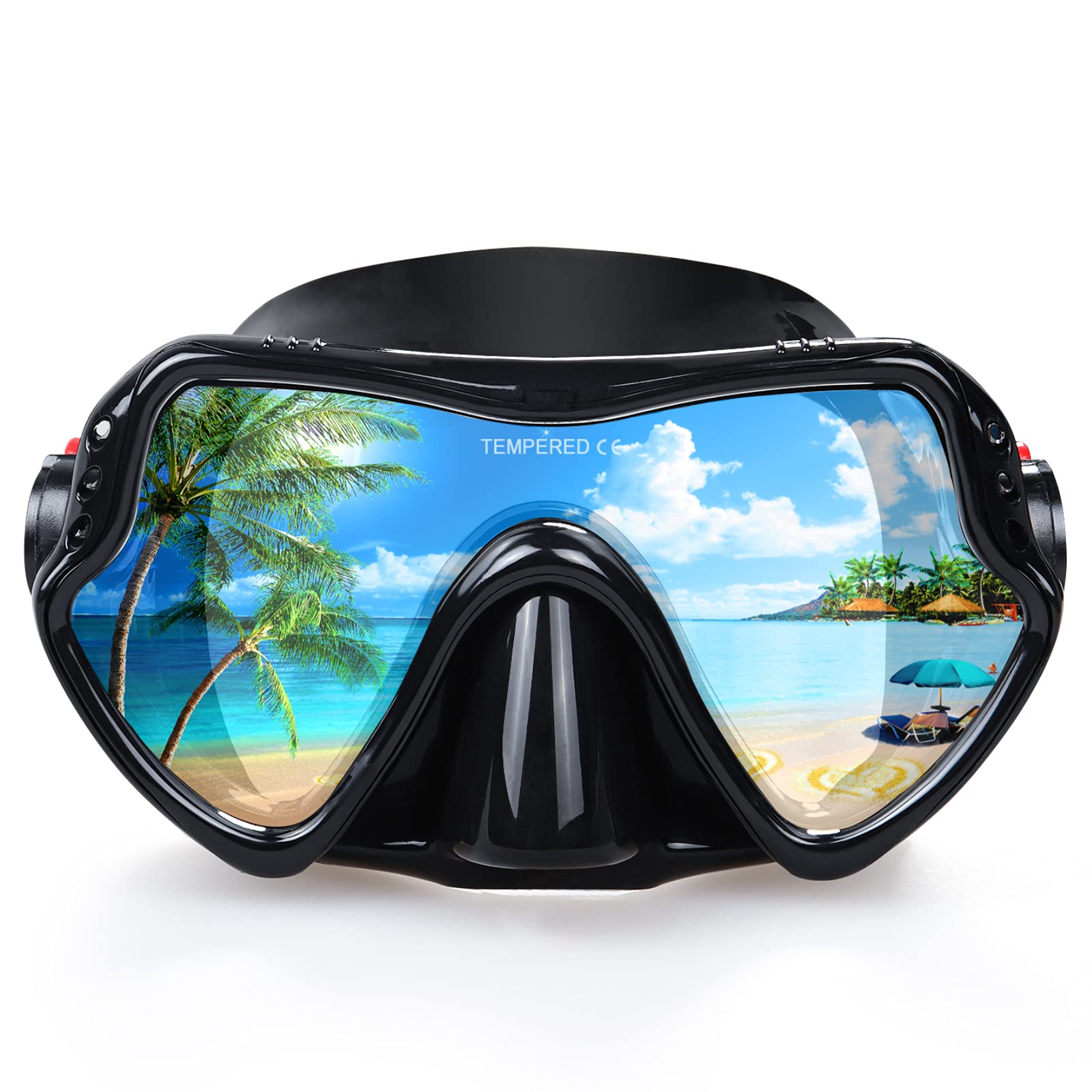 Mascara Buceo Adulto, Equipo de Buceo Profesionales con vista Amplia for Men Women Mascara Snorkel, Gafas Buceo en Silicon para Adultos, niños y niñas