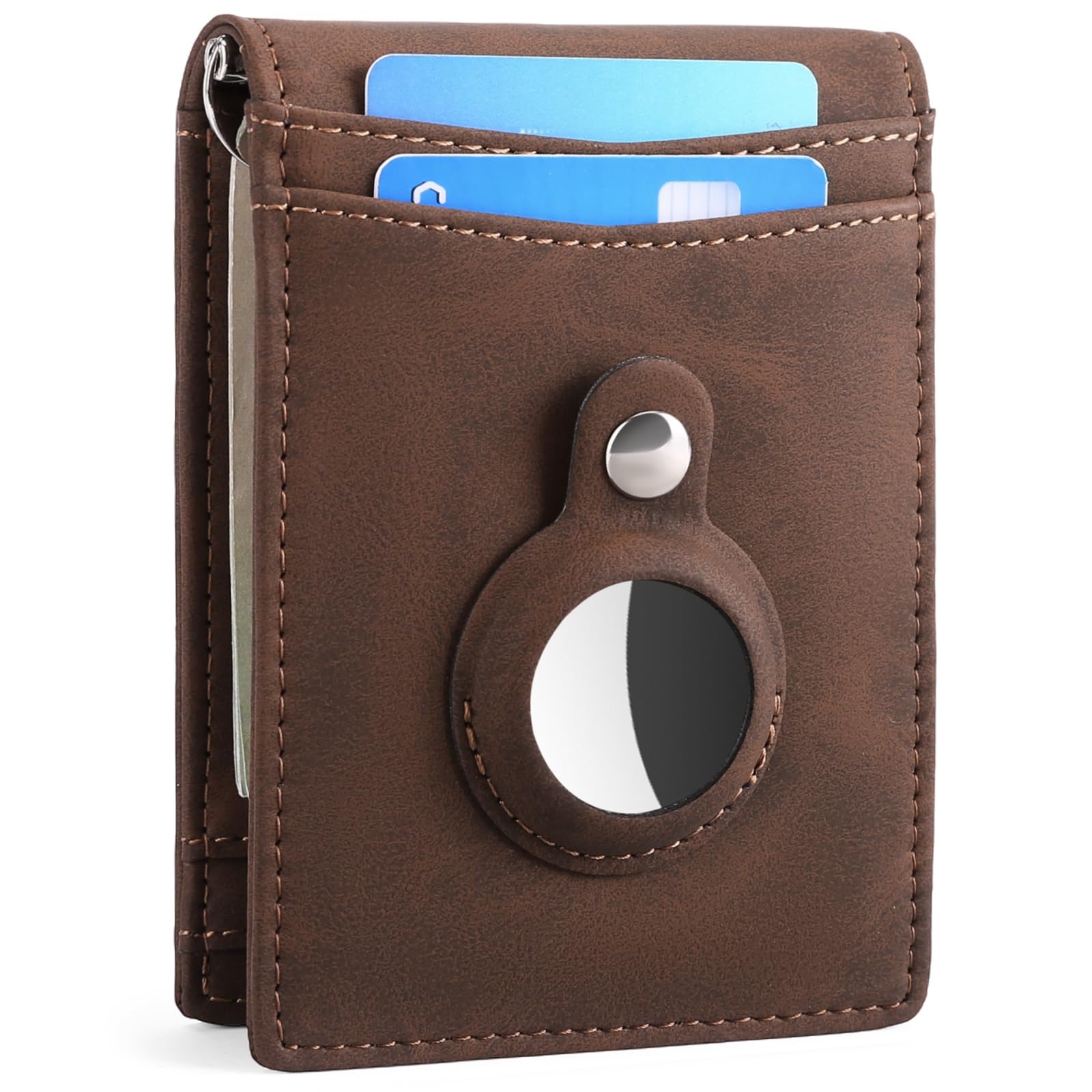 FALAN MULE Wallets for Men RFID Blocking Genuine Leather Bifold Minimalist Front Pocket Mens Wallet