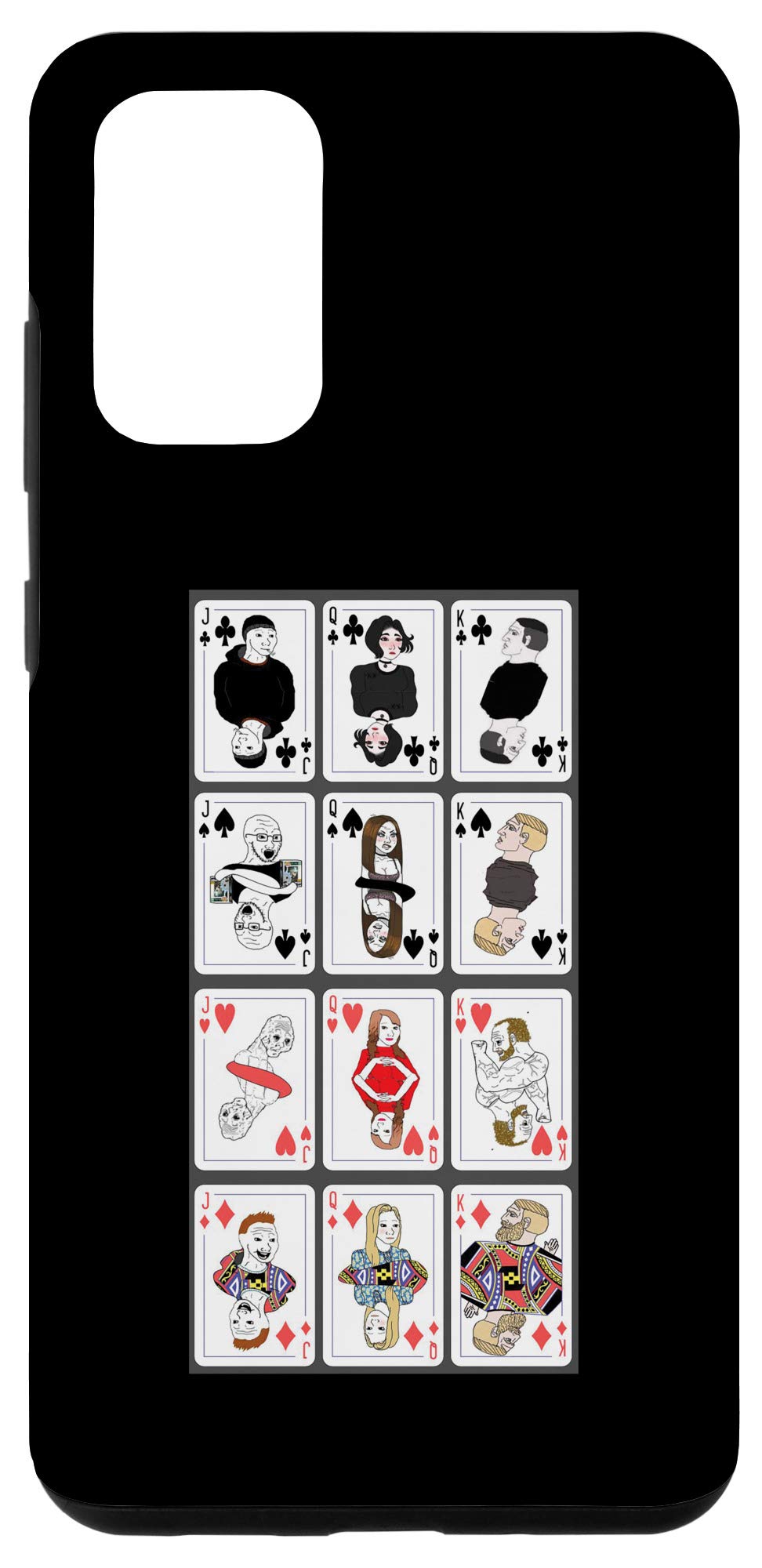 Amazon.com: Galaxy S20+ Wojak Meme Playing Cards Case : Cell Phones &  Accessories