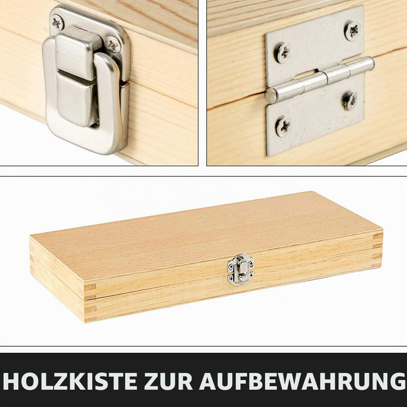 HSS Profi Drechselmesser Set 6 Teilig Drechseleisen Satz Drechseln Drechselbank Holz Drechselwerkzeug Schnitzwerkzeuge Drechseleisen Drehmeißel Set Mit Holzgriff in Holzbox