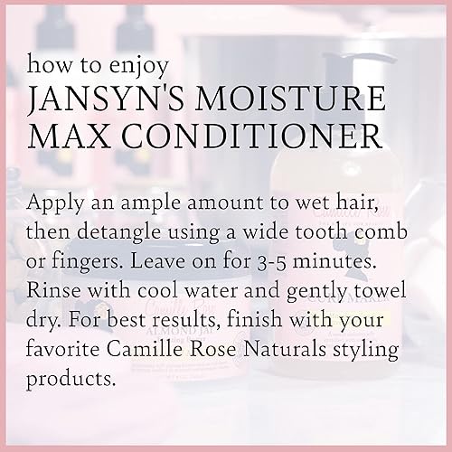 Miniatura 5 de Camille Rose Jansyn's Moisture Max Acondicionador, 8 onzas