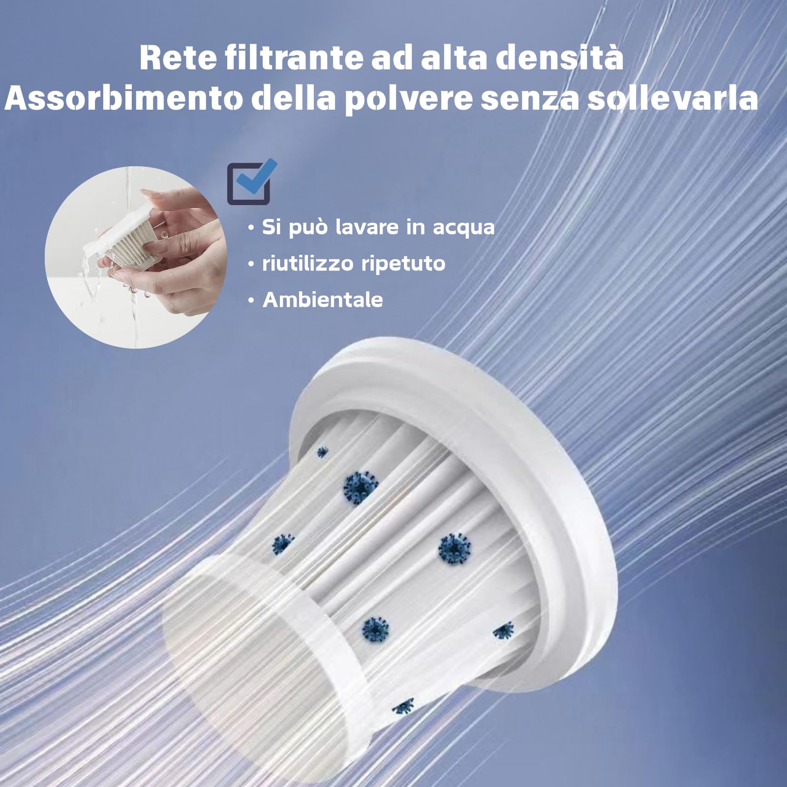 Aspirabriciole Senza Fili Potente, 3 In 1 Aspirapolvere Portatile, Aspirapolvere Wireless Aspira Facilmente Polvere, Particelle, Capelli, Ecc.