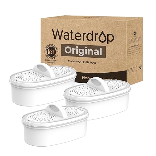 Vista 19 de Waterdrop WD-PF-01A Plus Filtros de repuesto certificados NSF para todos los sistemas de filtración Waterdrop para jarras y dispensadores, reduce