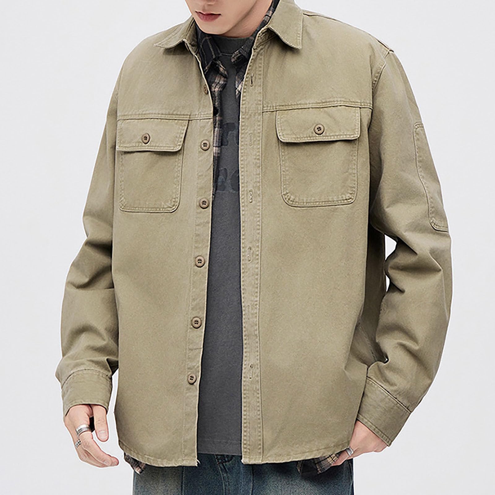 Generico Camicia Natalizia Camicia da Uomo Classica Lavata Professionale per attività Quotidiane E Utilizzo Esterno con Bottoni Eleganti E Design Confortevole