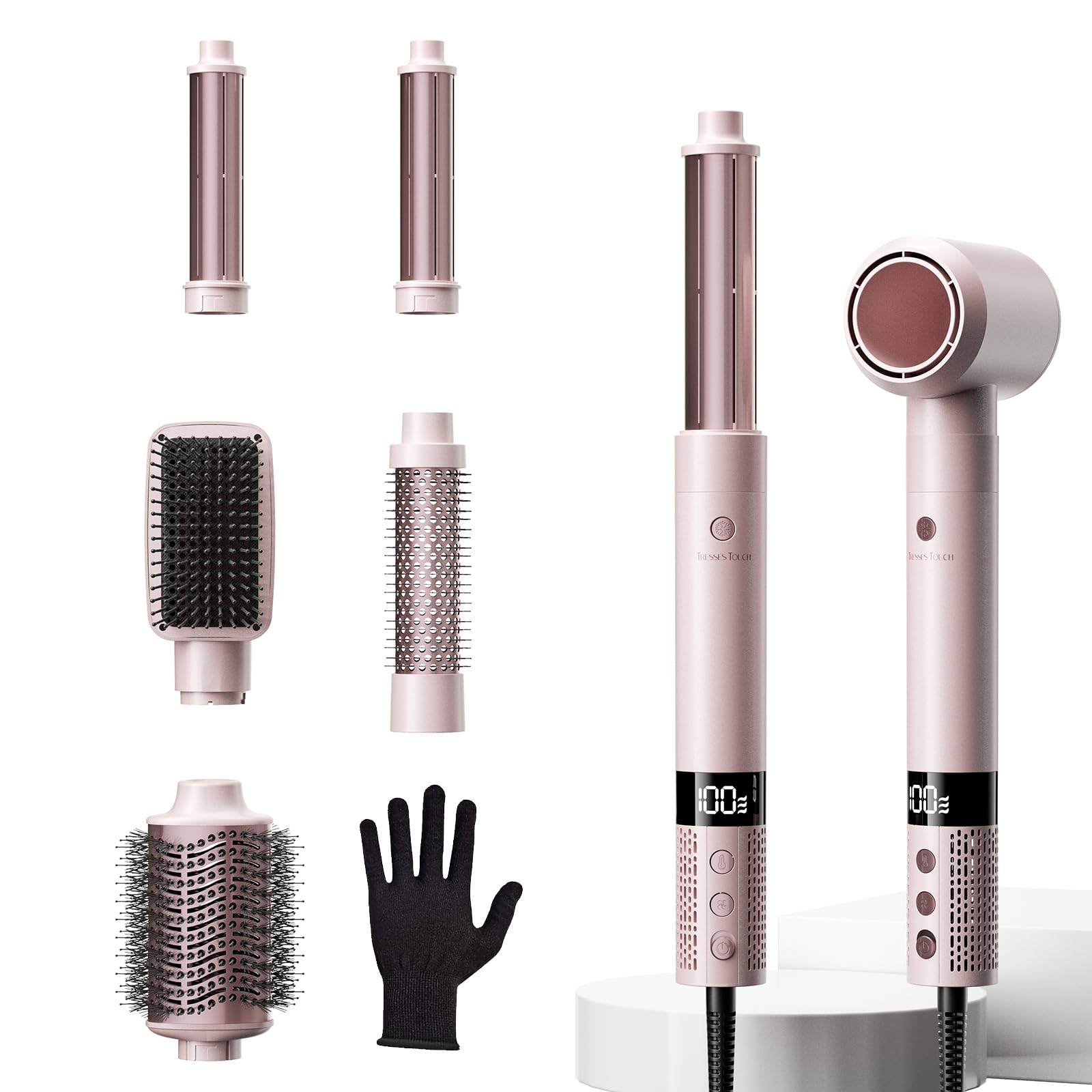 Amazon.com : 6 in 1 Blow Dryer Brush Set Grey/Pink Blind Boxes