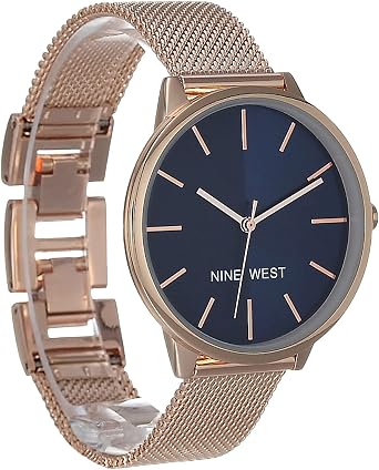 NINE WEST Women's Mesh Bracelet Watch