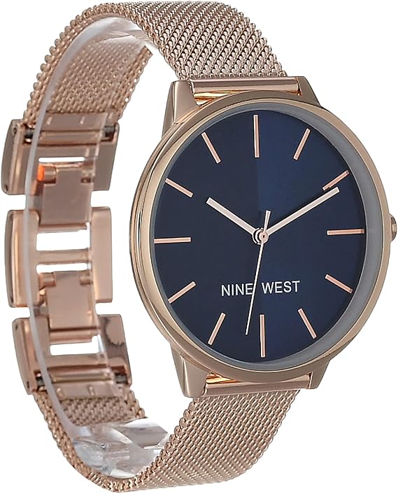 NINE WEST Women's Mesh Bracelet Watch