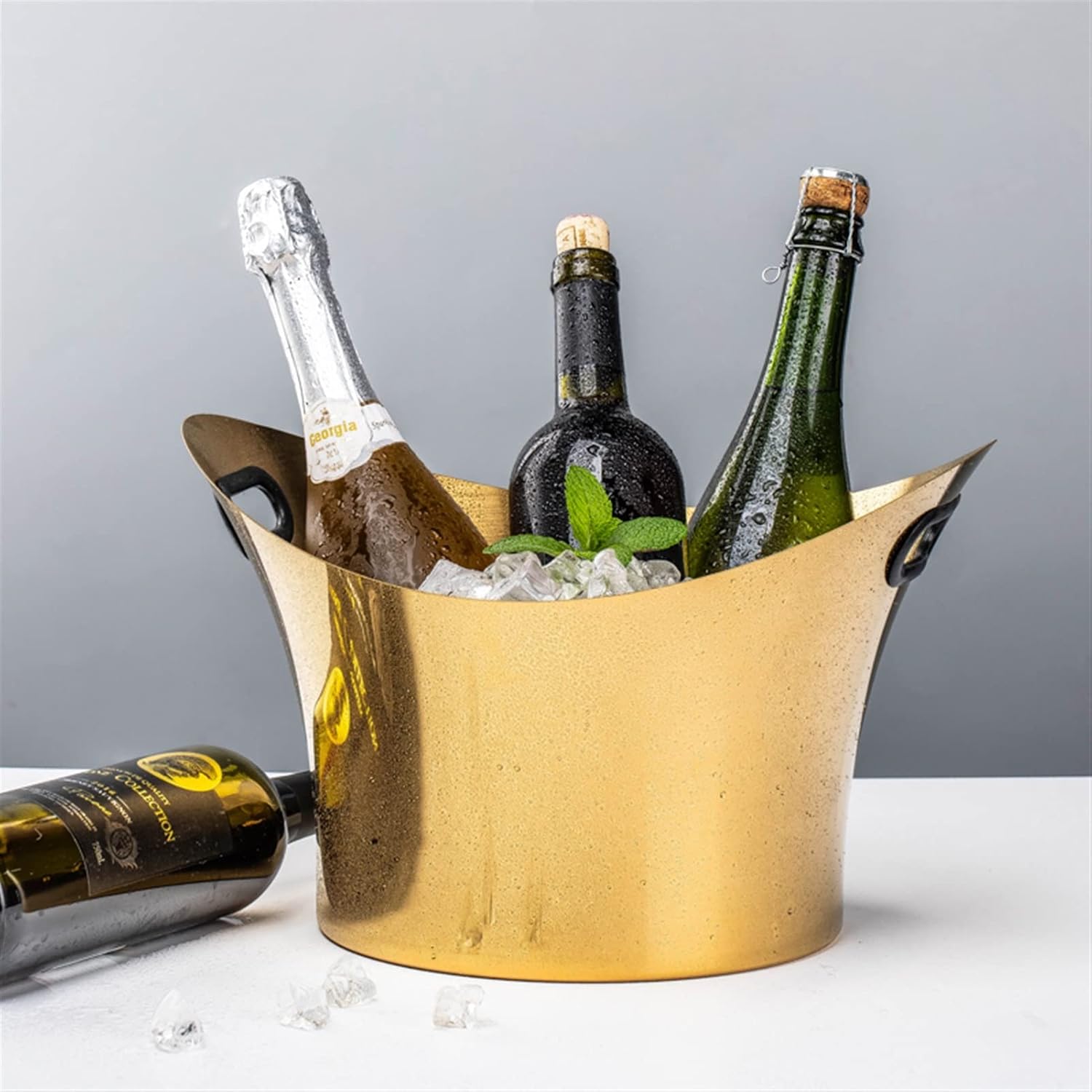 アイスバケット ステンレススチール アイスバケット 家庭用赤ワイン シャンパン アイスワインバケツ バー レセプション KTV スペ