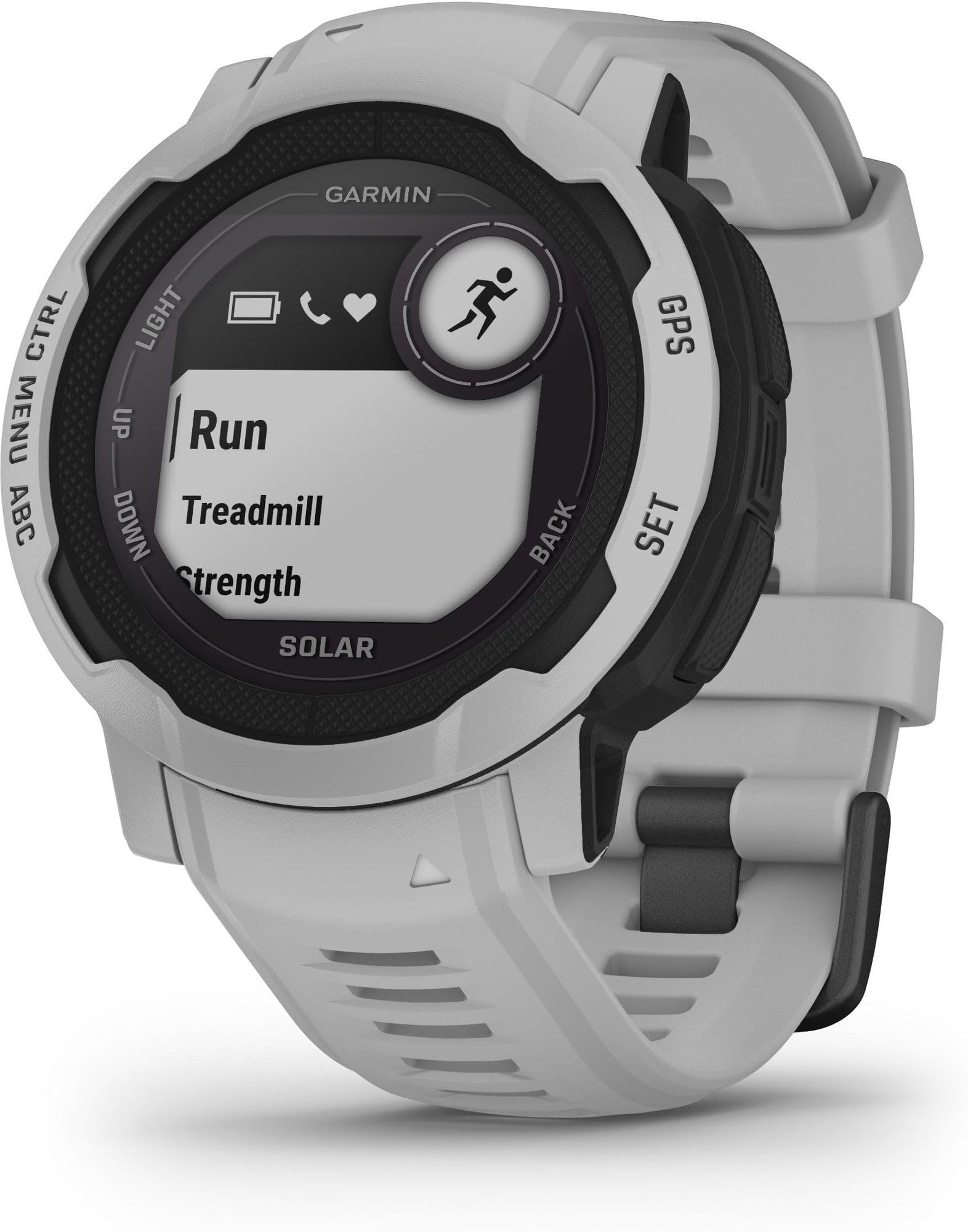 Garmin Instinct 2, Solar Grise - Montre GPS Solaire Robuste et connectée - Boîtier 45 mm