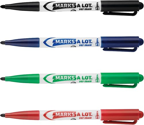 Miniatura 3 de AVERY Marks A Lot Value Pack - Marcadores de borrado en seco, marcadores de pizarra blanca con punta de bala, 24 surtidos (29860)