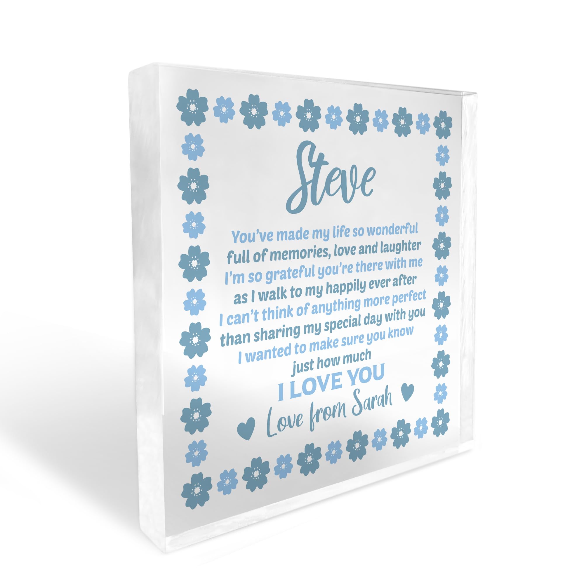 Red Ocean Personalised Wedding Favour Gift For Best Man, Usher, Father of The Bride, Page Boy - Personalised Wedding Thank You Gift From Bride Groom - Wedding Gift For Friends Family Dad Brother Uncle